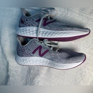 New Balance Lightweight Gray and Purple Women's Running Sneakers
